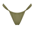 Green bikini bottom on a white background