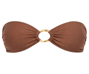 Carob Dune - Bandeau Bikini Top